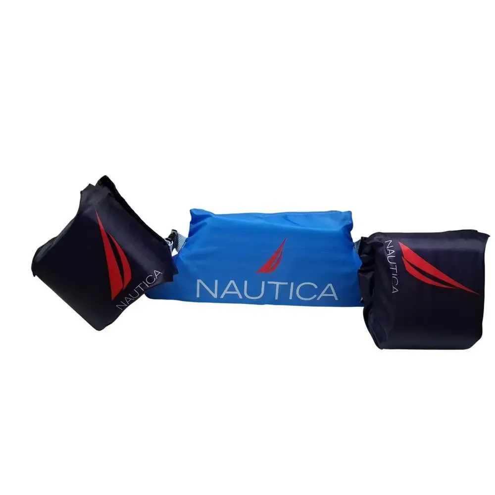 Kids Nautica Swim Float 3 Piece Arm Bands 33-55 Lbs Blue Adjustable New